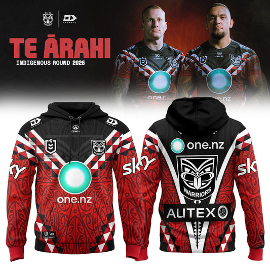 _New Zealand Warriors Indigenous Round 2026 Te Ārahi hoodie