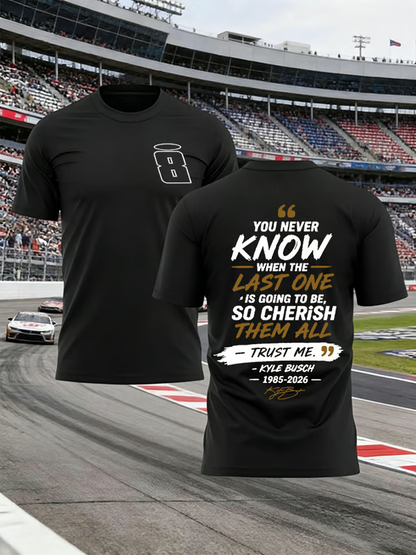 .Men's Racing Legend Memorial Kyle Busch Signature Limited Shirt
