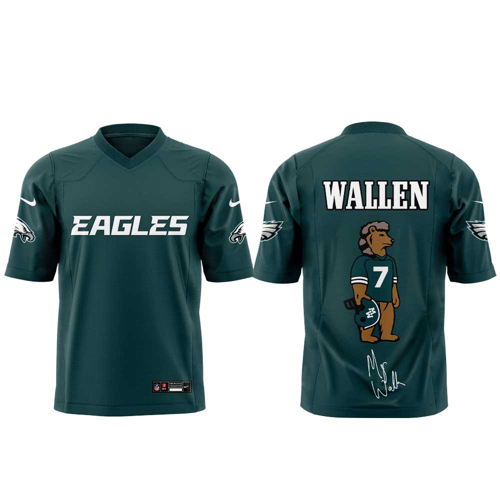 . Morgan Wallen Still The Problem Tour 2026 x Philadelphia Eagles Limited Edition Football Jersey V2