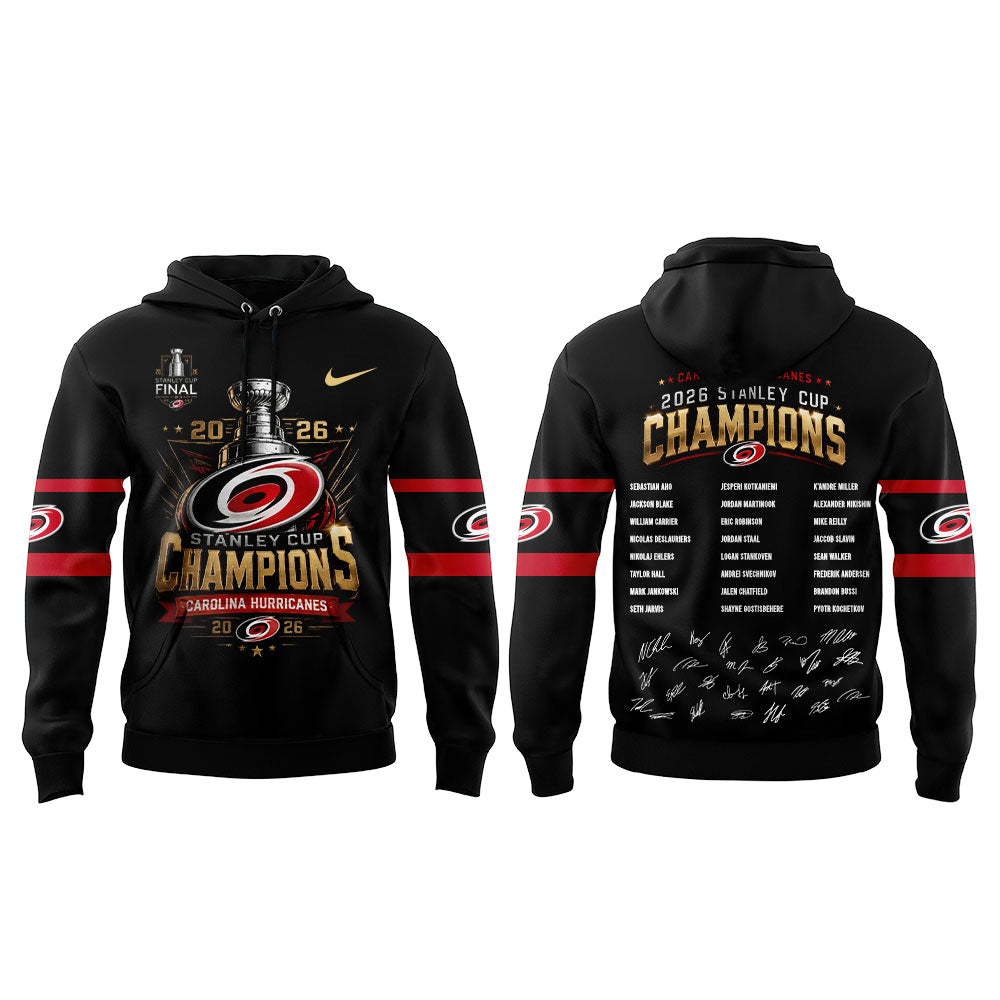 C Hurricanes 2026 Stanley Cup Champions Hoodie V3