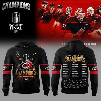 C Hurricanes 2026 Stanley Cup Champions Hoodie V3