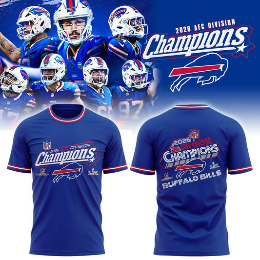 B Bills 2026 AFC Division Champions Blue Shirt