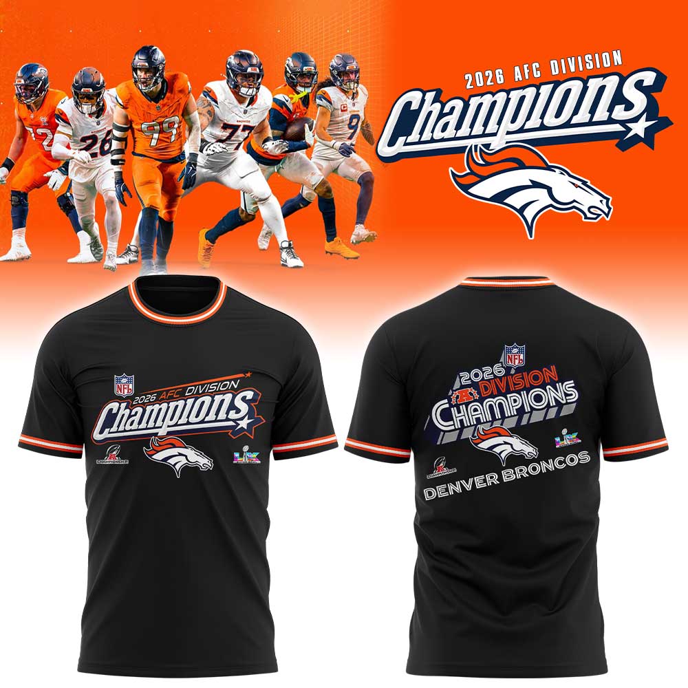 D Broncos 2026 AFC Division Champions Black Shirt