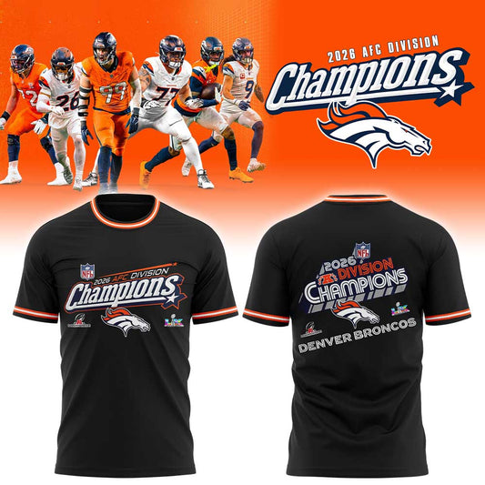 D Broncos 2026 AFC Division Champions Black Shirt