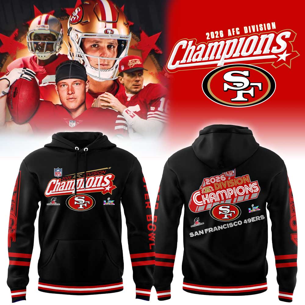 SF.49ers 2026 AFC Division Champions Black Hoodie