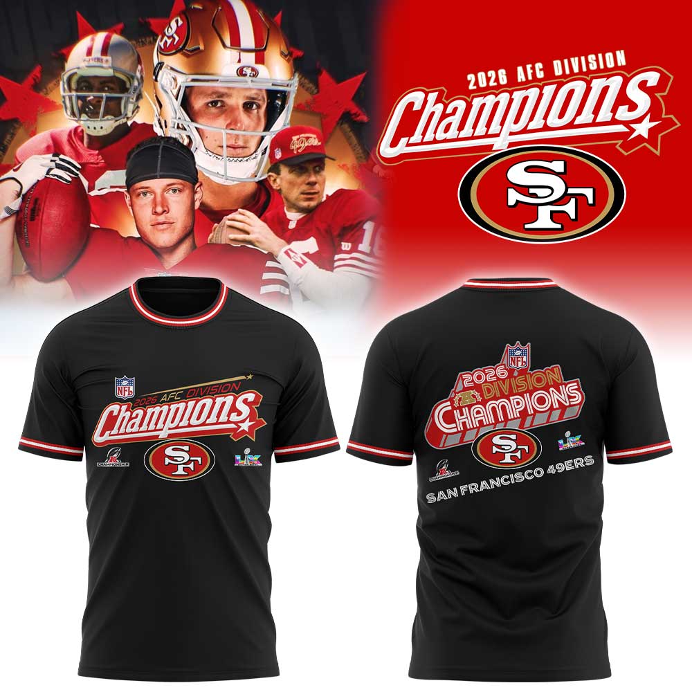 SF.49ers 2026 AFC Division Champions Black Shirt