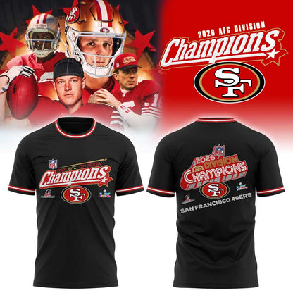 SF.49ers 2026 AFC Division Champions Black Shirt