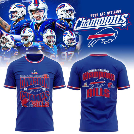 B Bills 2026 AFC Division Champions Blue Shirt V2
