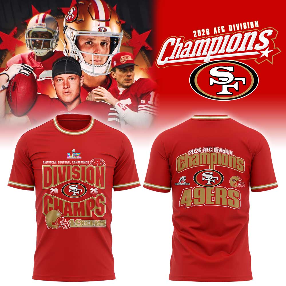 SF.49ers 2026 AFC Division Champions Red Shirt V2