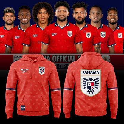La selección nacional de fútbol de Panamá ha presentado su nueva equipación para el Mundial de 2026. Hoodie Red