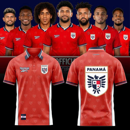 La selección nacional de fútbol de Panamá ha presentado su nueva equipación para el Mundial de 2026. Polo Red