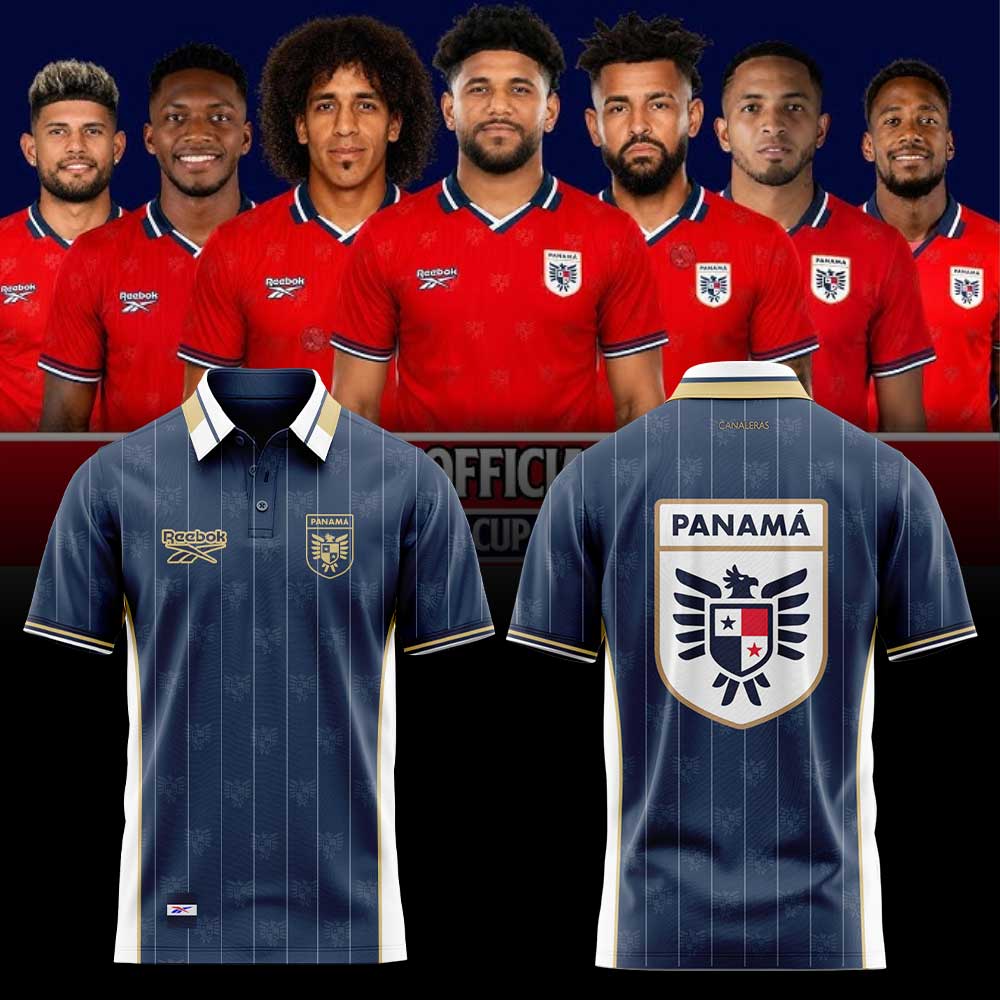 La selección nacional de fútbol de Panamá ha presentado su nueva equipación para el Mundial de 2026. Polo Blue