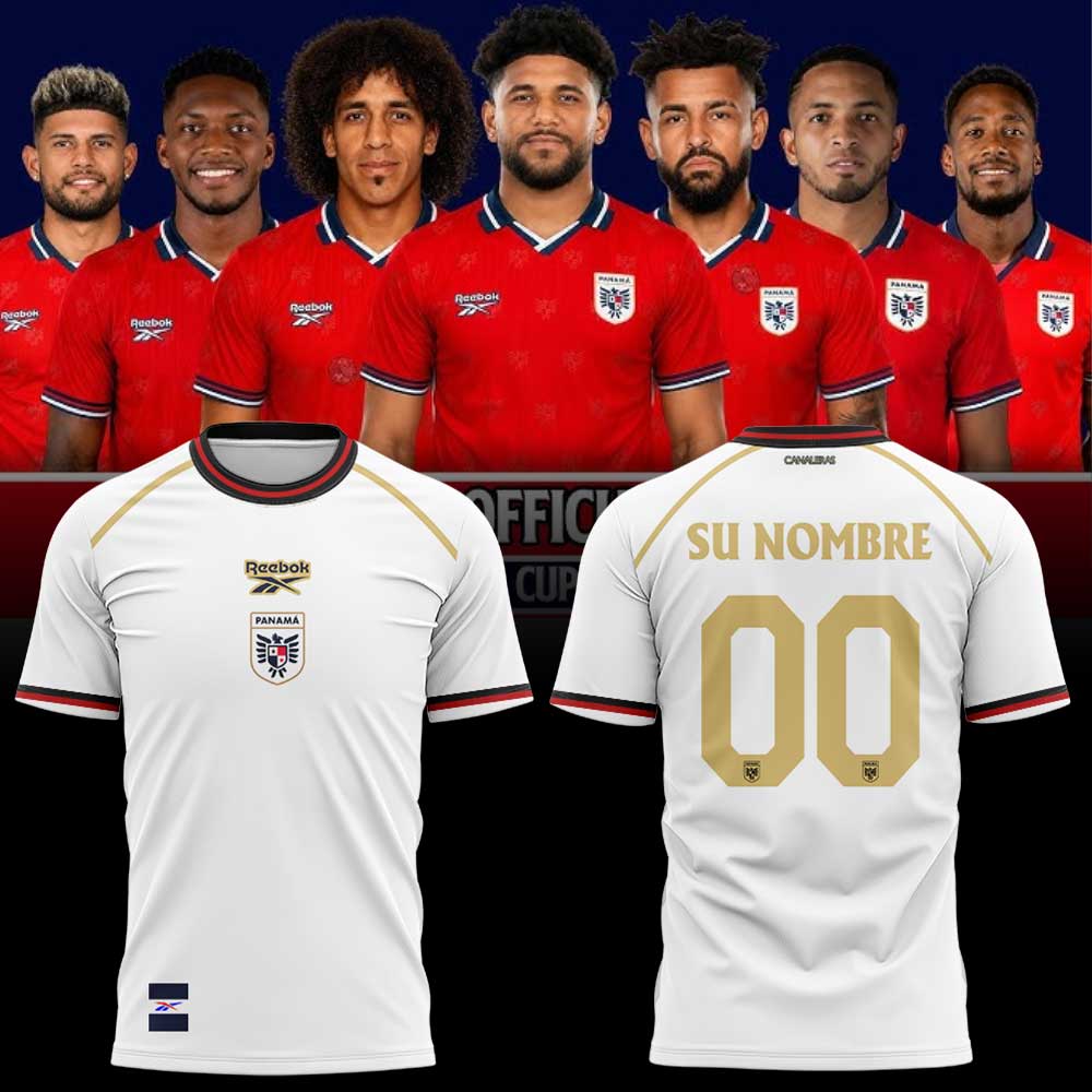 La selección nacional de fútbol de Panamá ha presentado su nueva equipación para el Mundial de 2026 Shirt White Custom Name, Number