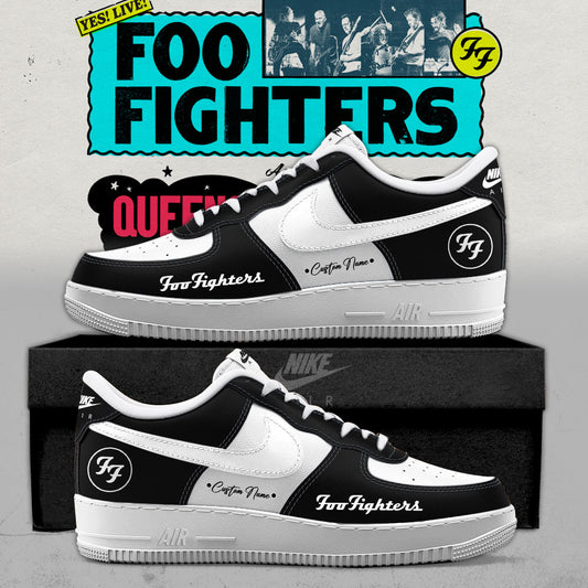 Foo Fighters 2026 Take Cover Tour Personalized AF1 Black Shoes