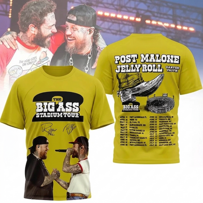 58. Limited THE BIG ASS Stadium Tour Part 2 - Post Malone T-Shirt