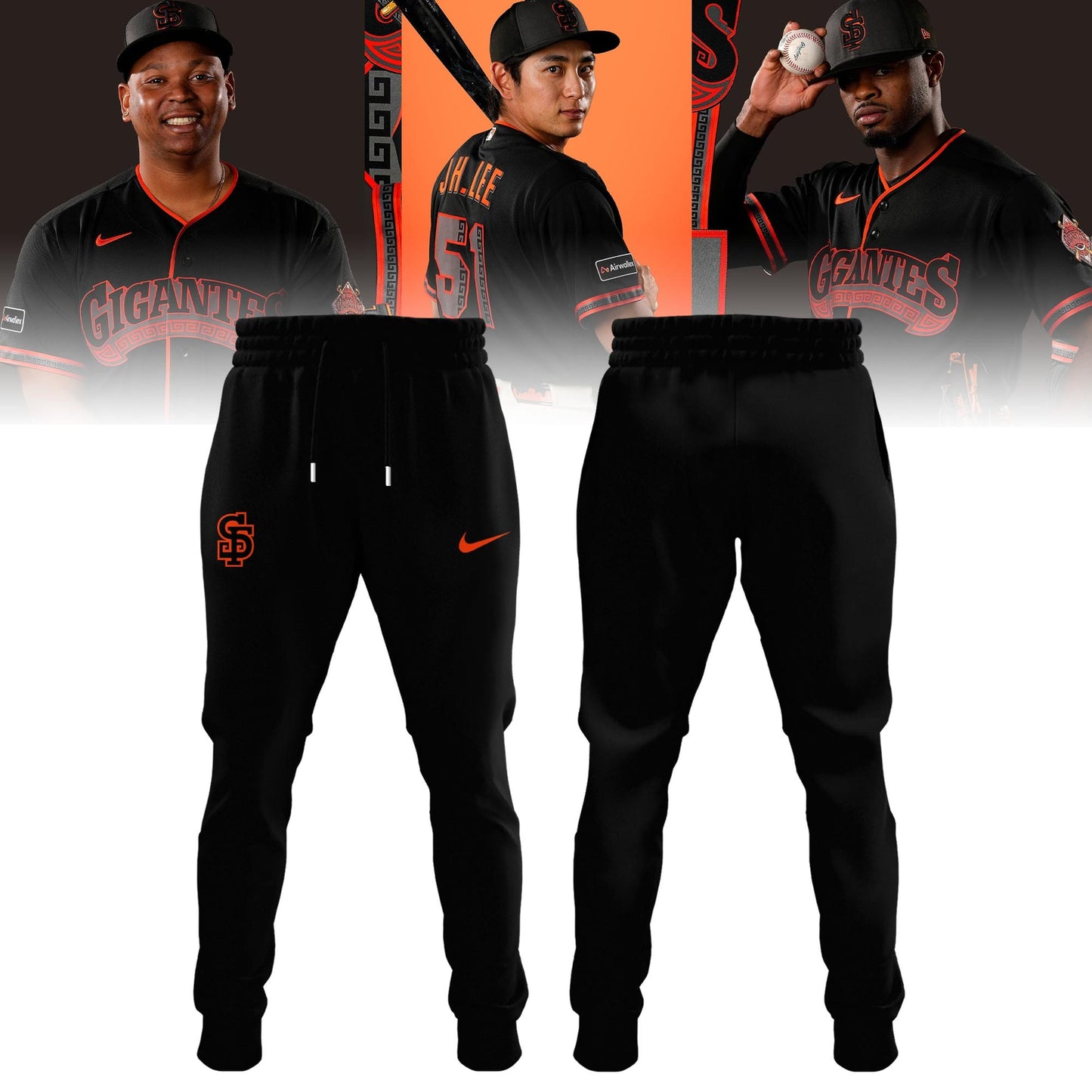 San Francisco Giants - GIGANTE🔥- Custom Jersey - Black