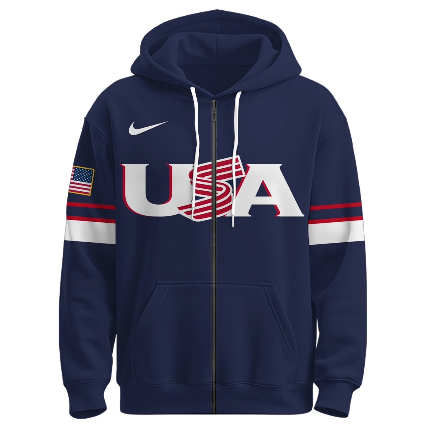 USA World Baseball Classic Zip Hoodie Ver 2