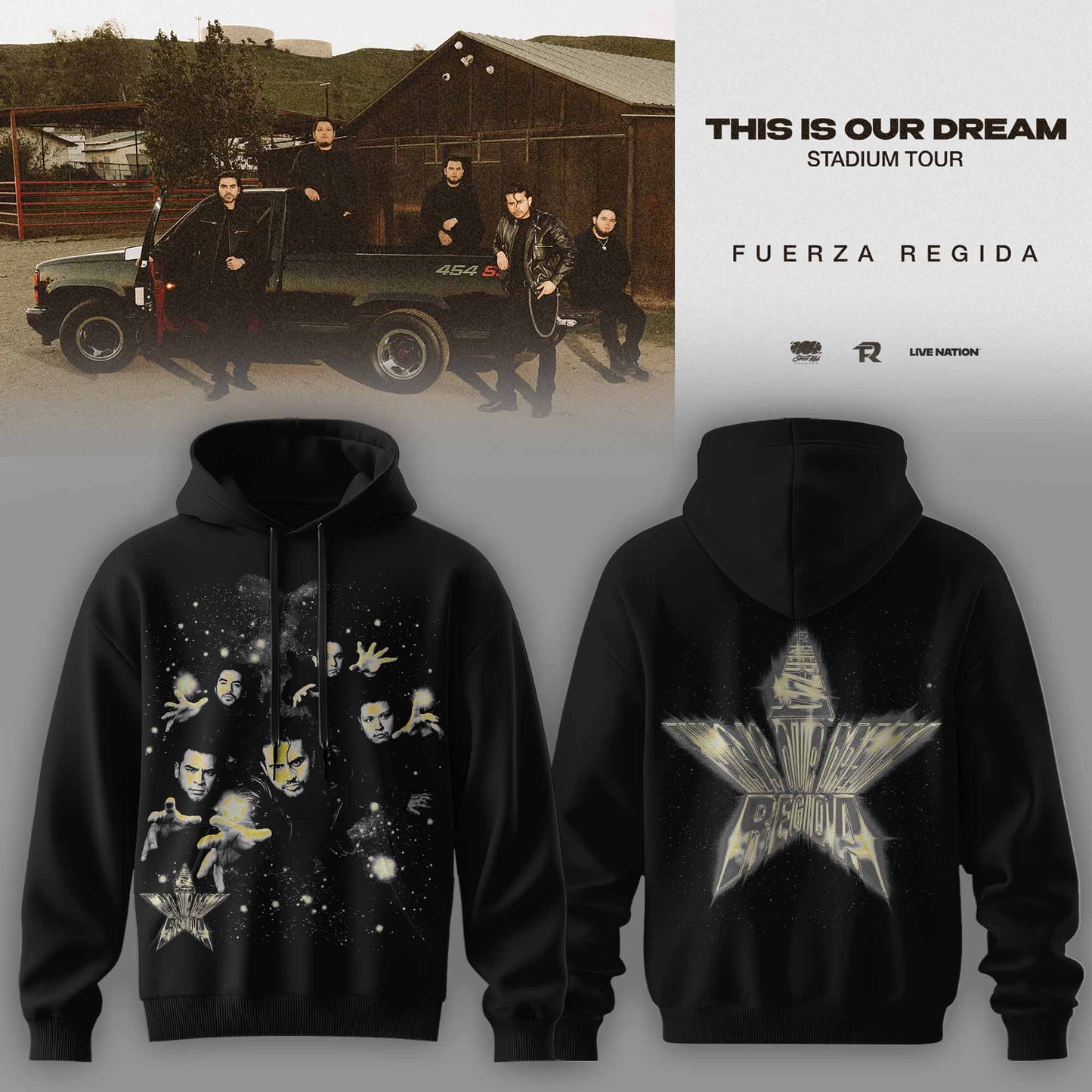 THIS IS OUR DREAM STADIUM TOUR – FUERZA REGIDA HOODIE