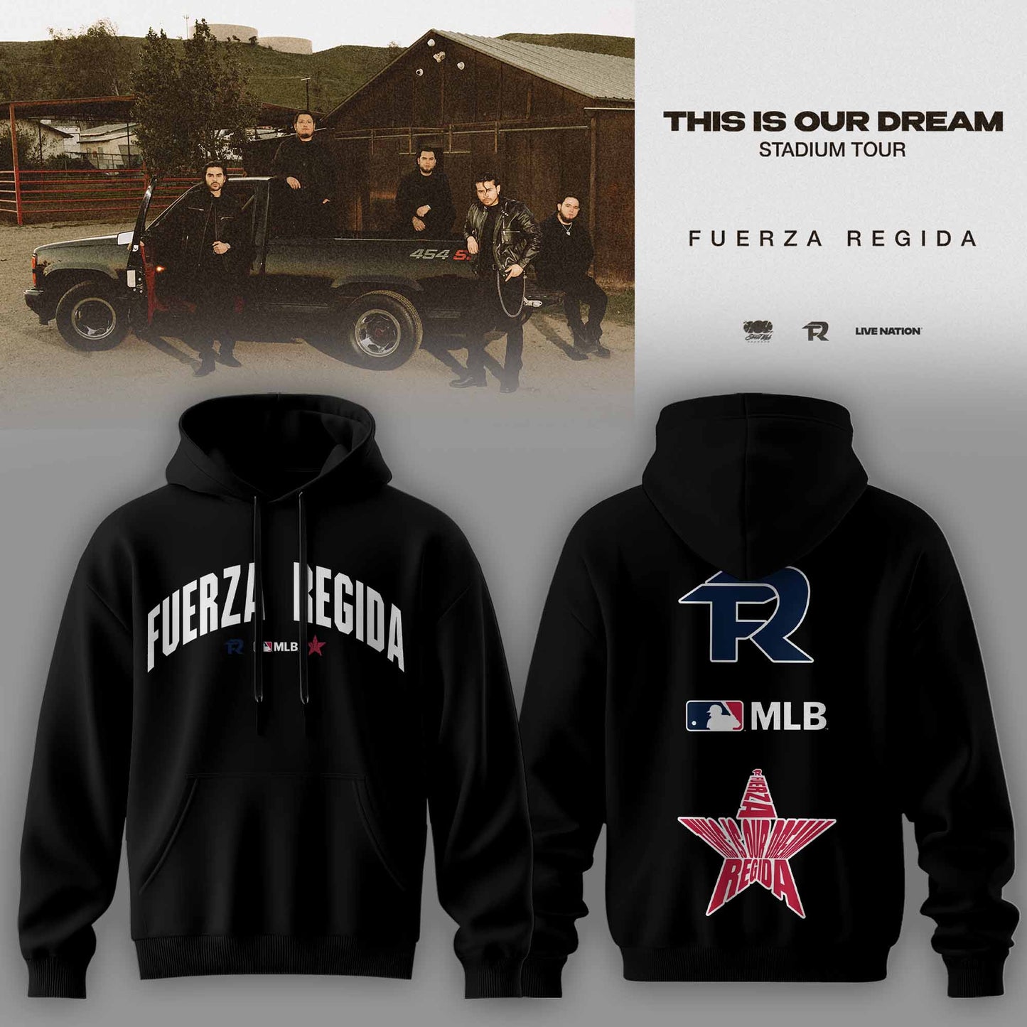 THIS IS OUR DREAM STADIUM TOUR – FUERZA REGIDA HOODIE