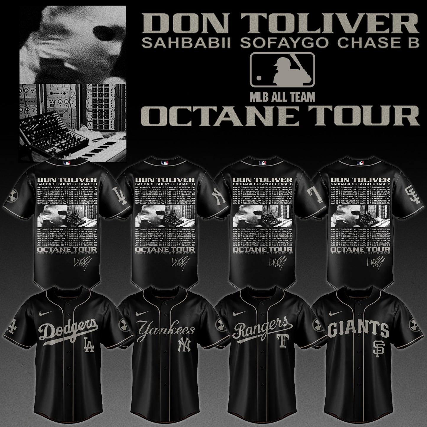 ..MLB ALL TEAMS x Don Toliver Octane Tour Jersey