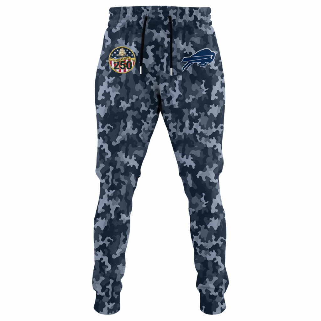 Buffalo Bills Navy 250th Birthday Hoodie Limited Edions