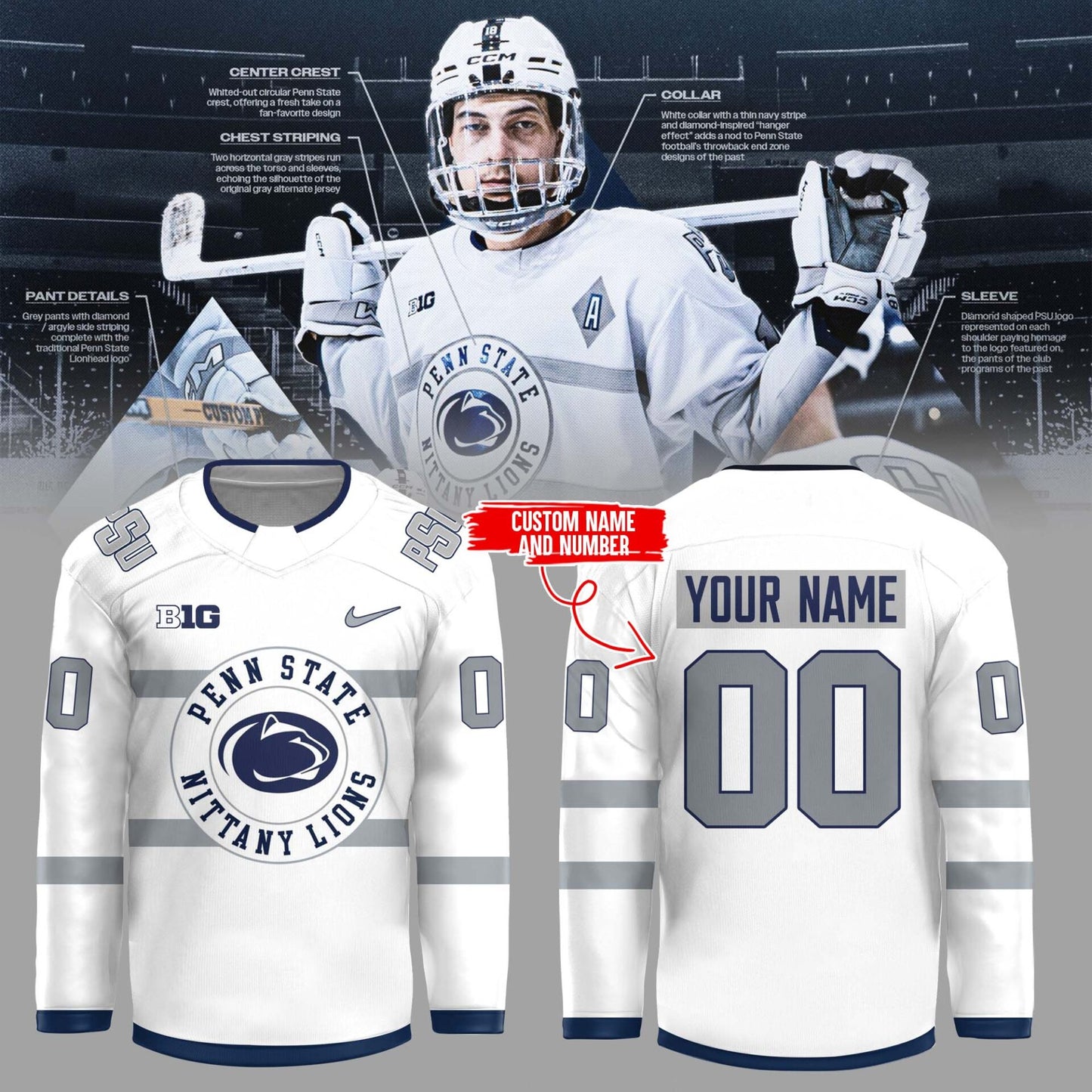 Penn State Hockey “WEAR WHITE” Jersey