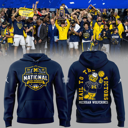 NCAA Basketball x Michigan Champions 2026 Limited Edition Hoodie