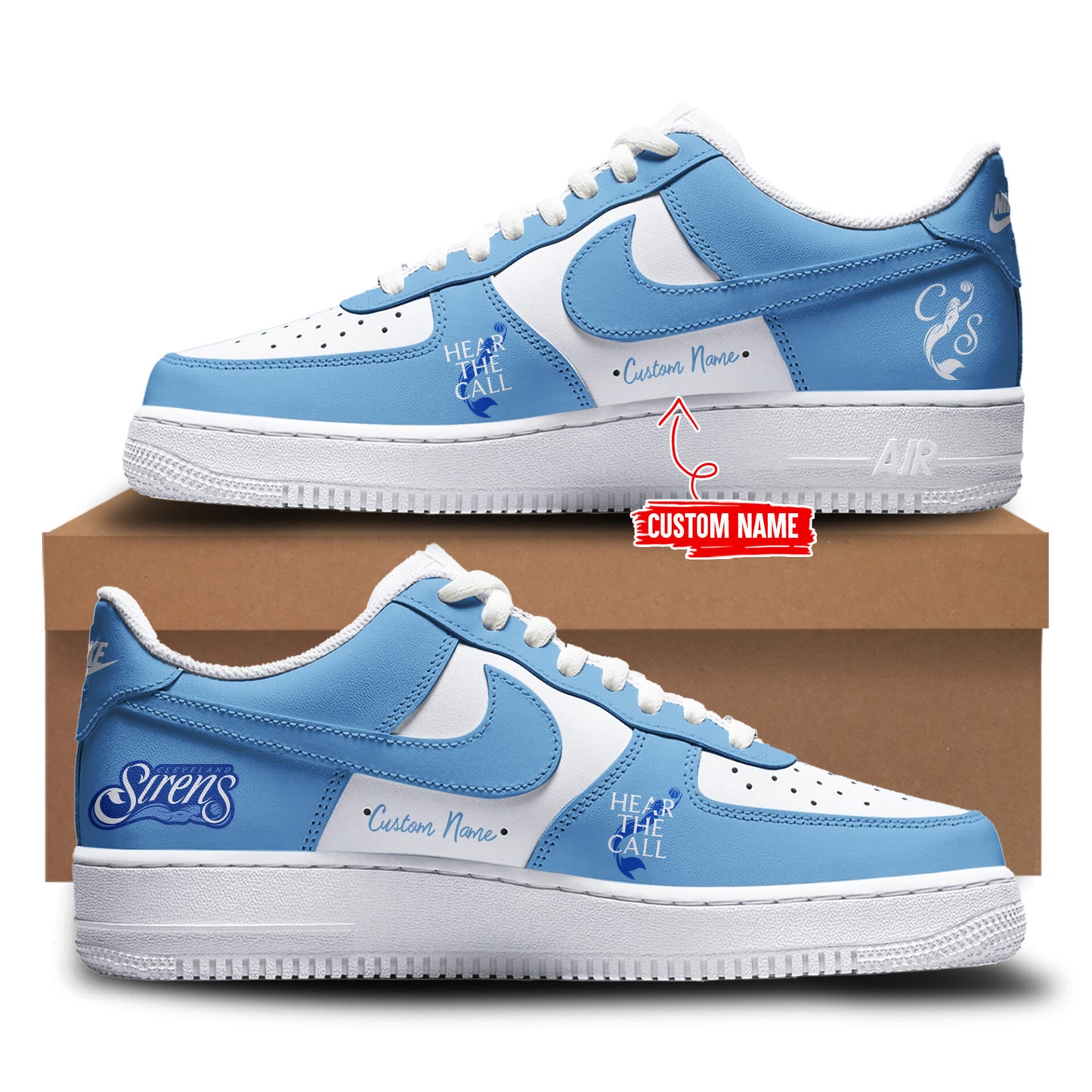 Limited Editon Cleveland Sirens Custom Shoes