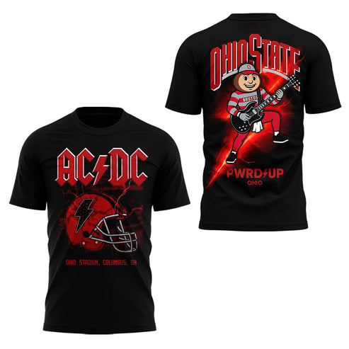Limited Edition POWER UP Tour 2026 At Ohio Stadium T-Shirt