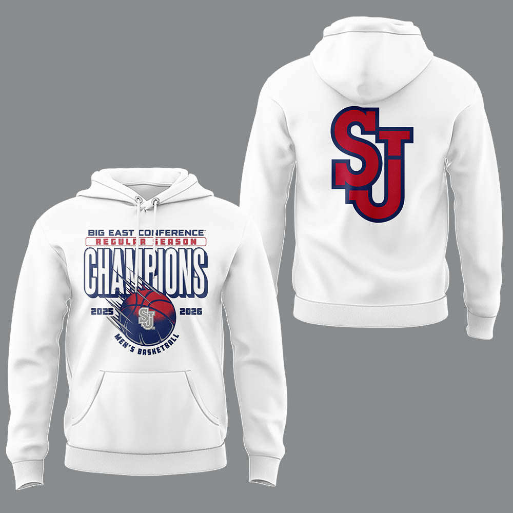 Limited St. John’s Men’s Basketball Back to Back BIG EAST Regular Season Champions Hoodie