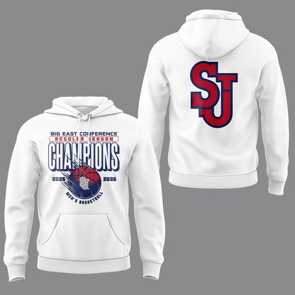 Limited St. John’s Men’s Basketball Back to Back BIG EAST Regular Season Champions Hoodie