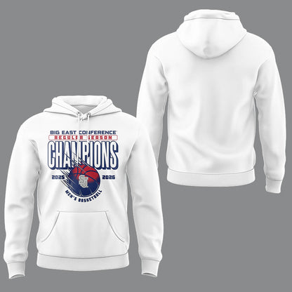 Limited St. John’s Men’s Basketball Back to Back BIG EAST Regular Season Champions Hoodie