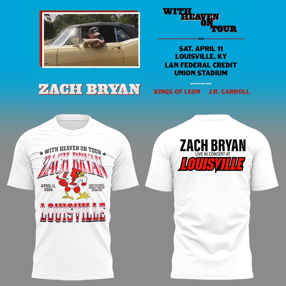 Limited Zach “With Heaven On Tour 2026.” At Louisville TShirt-LL260410022