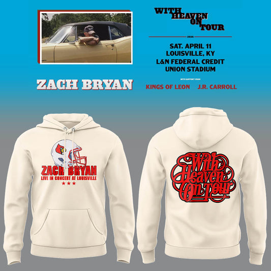 Limited Zach “With Heaven On Tour 2026.” at Louisville Hoodie-LL260410024
