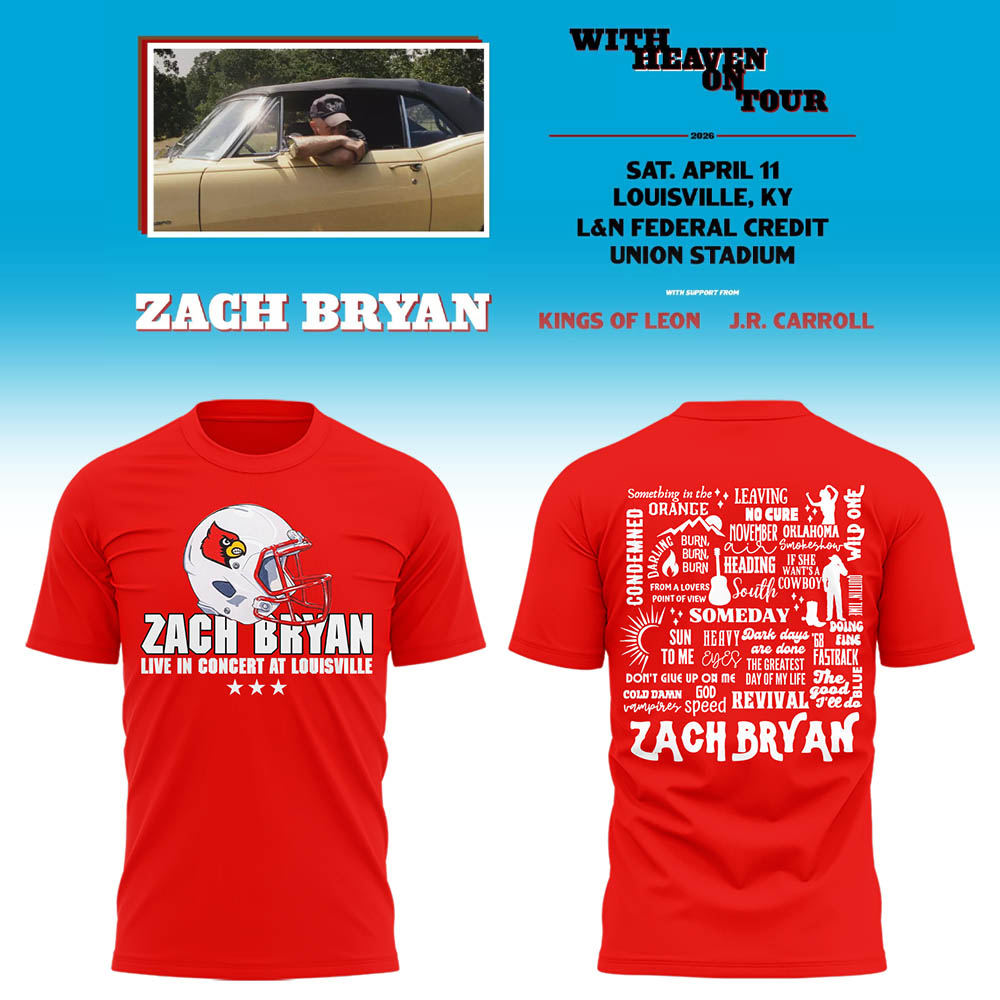 Limited Zach “With Heaven On Tour 2026.” At Louisville TShirt-LL260410033