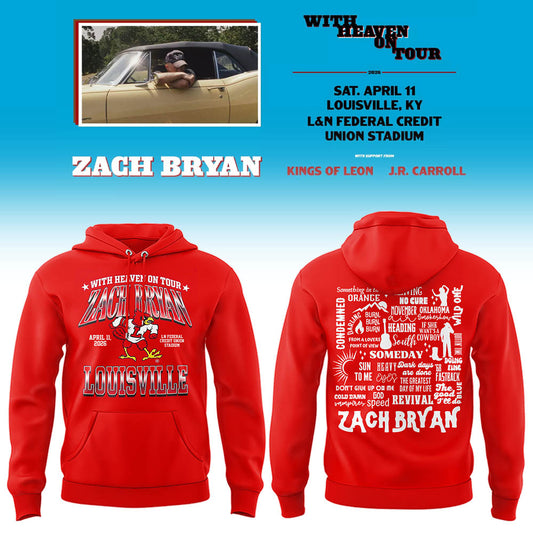 Limited Zach “With Heaven On Tour 2026.” at Louisville Hoodie-LL260410037