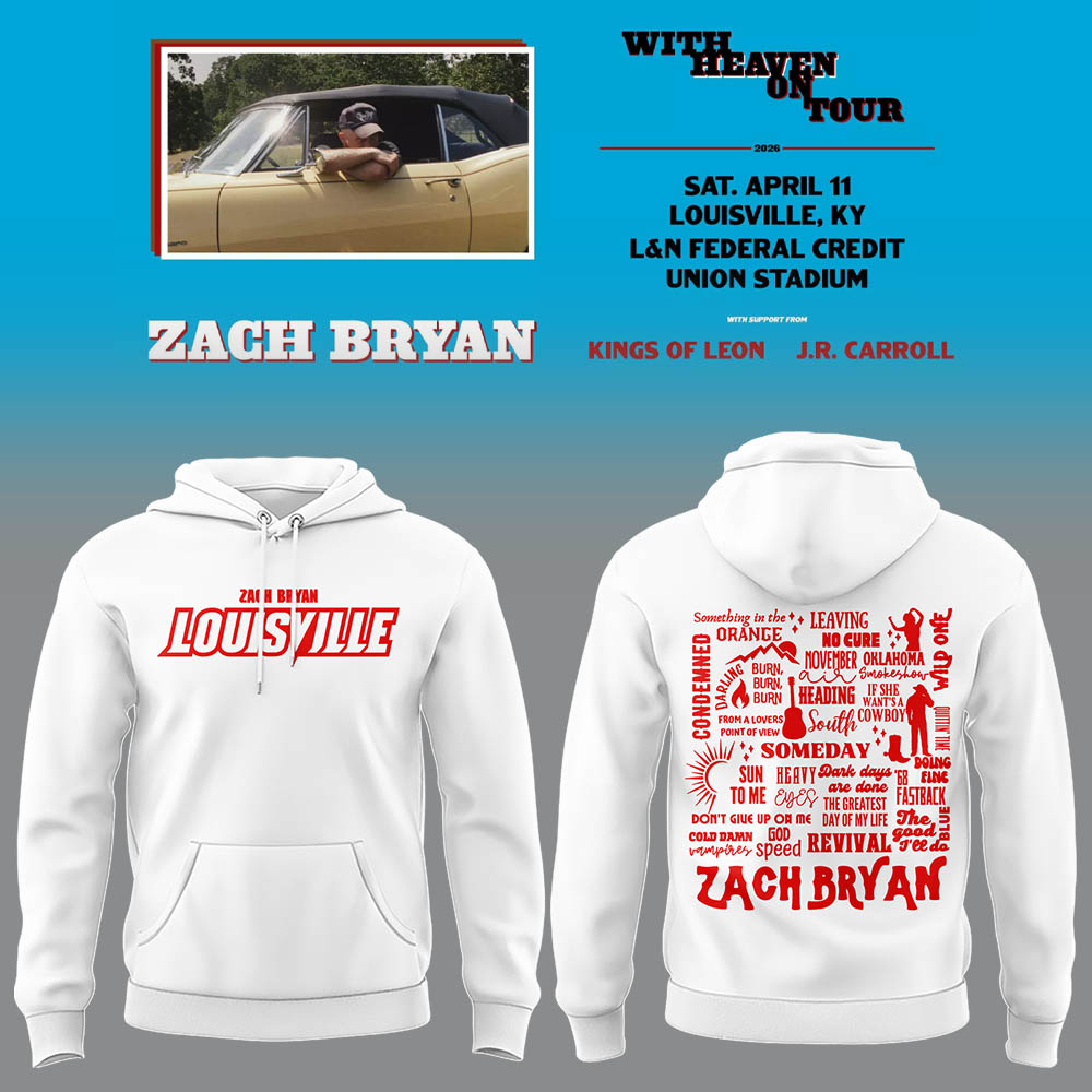 Limited Zach “With Heaven On Tour 2026.” at Louisville Hoodie-LL260410040