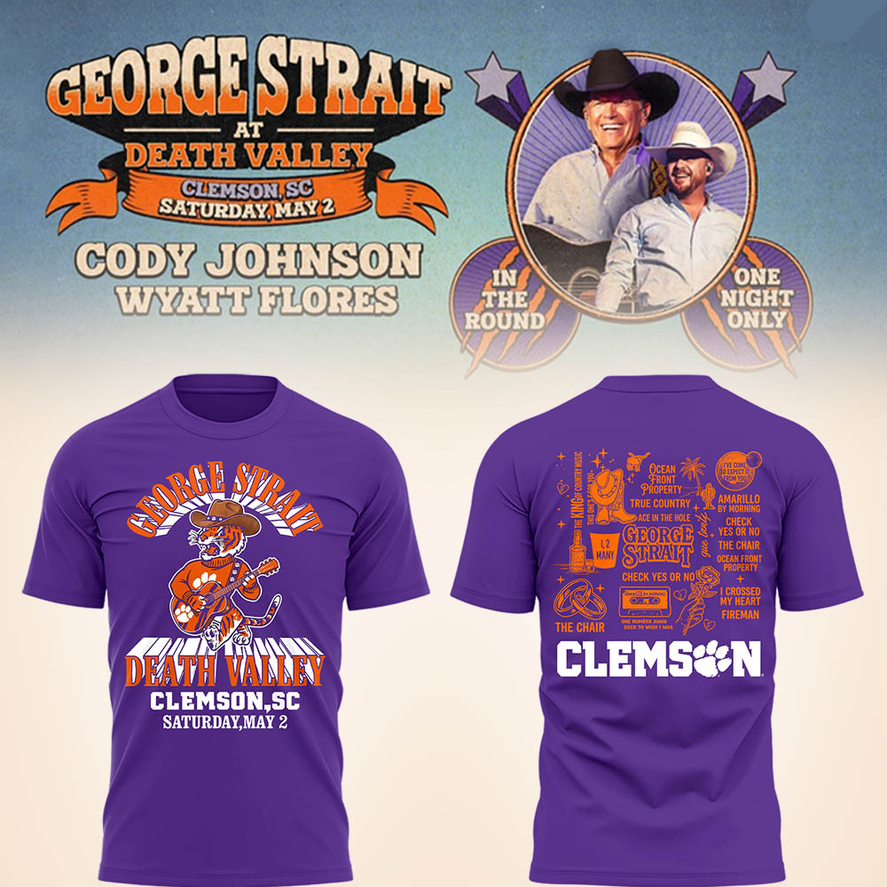 G.Strait 2026 “One-Night Only” Concert at Clemson Memorial Stadium 🤠🎸🐾Shirt