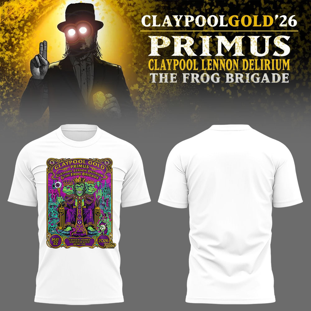 Limited Edition Claypool Gold Tour 2026 TShirT