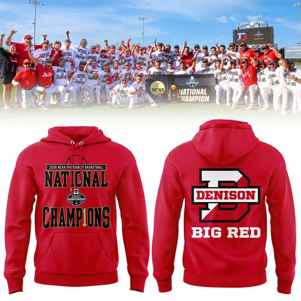 Big Red 2026 Division III Baseball National Champions ⚾🏆 Hoodie