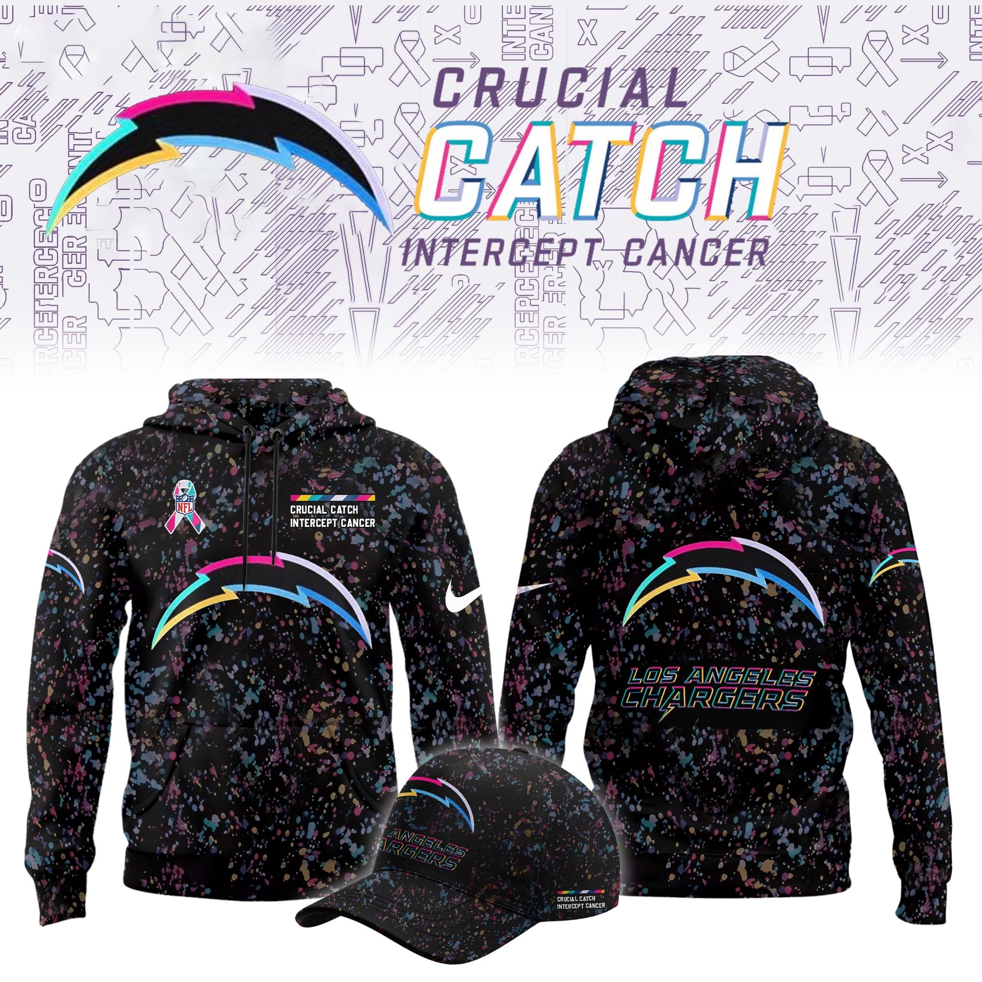Los Angeles Chargers Crucial Catch Limited Hoodie