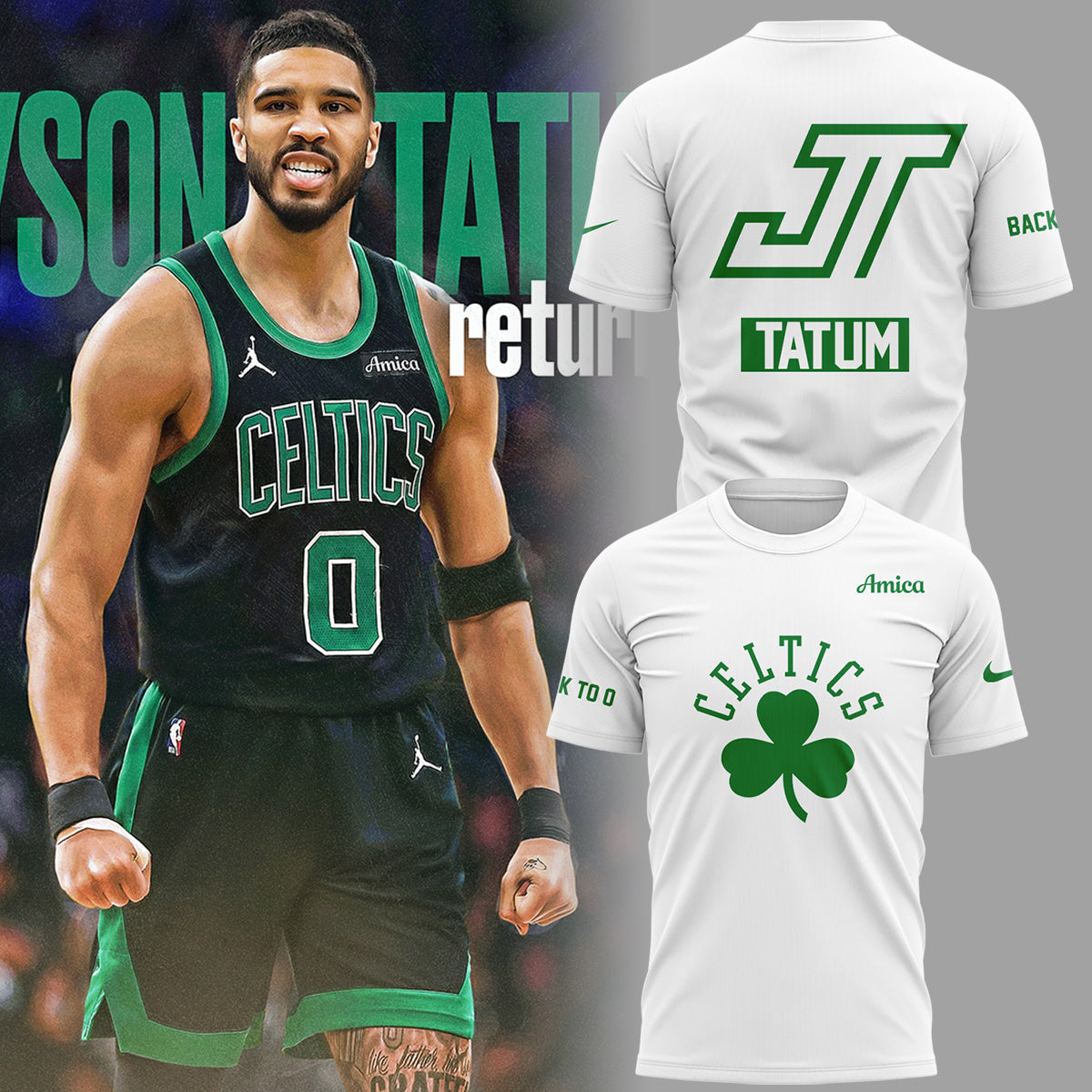 Limited Edition Jayson Tatum Back To 0 Shirt