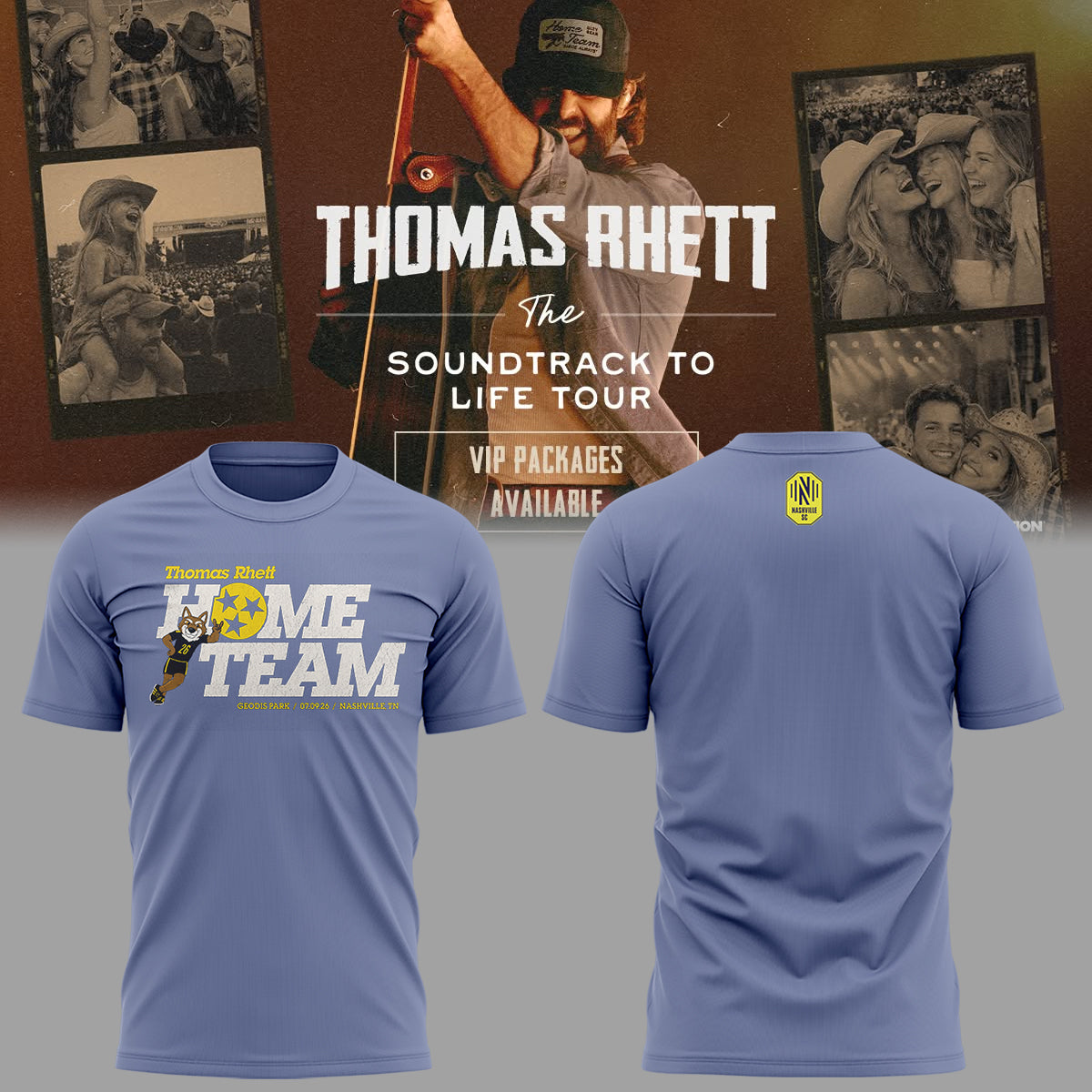 Limited Edition Thomas Rhett The Soundtrack to Life Tour Tshirt