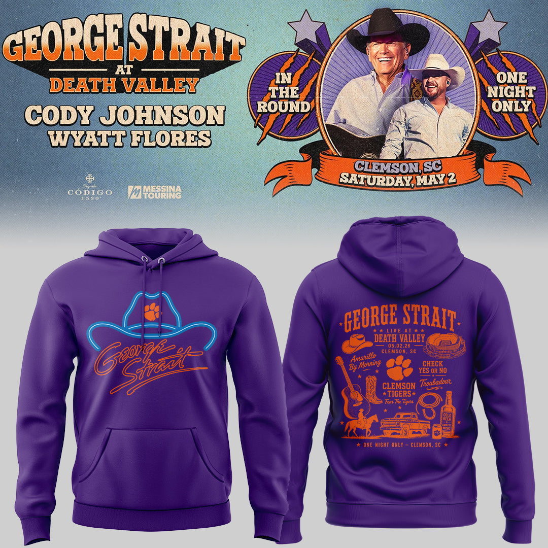 G.Strait 2026 “One-Night Only” Concert at Clemson Memorial Stadium 🤠🎸🐾Hoodie