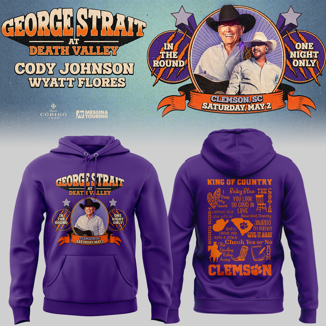G.Strait 2026 “One-Night Only” Concert at Clemson Memorial Stadium 🤠🎸🐾Hoodie