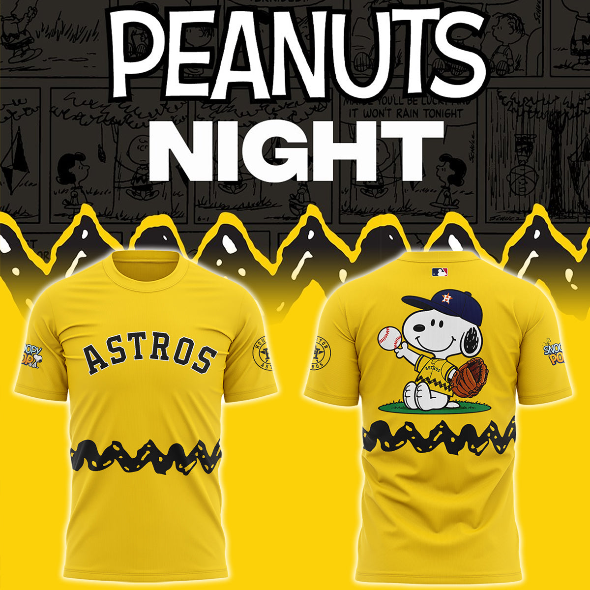 Astros x Peanuts Night ⚾🐶 T-Shirt