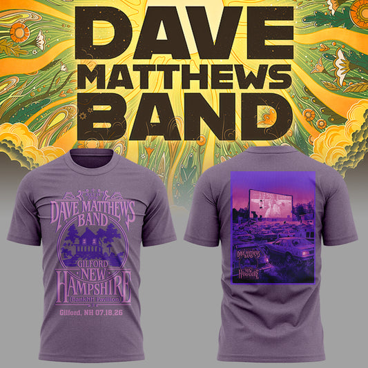 Dave Matthews Band - Limited Edition Summer Tour 2026 At Gilford T-shirt 1