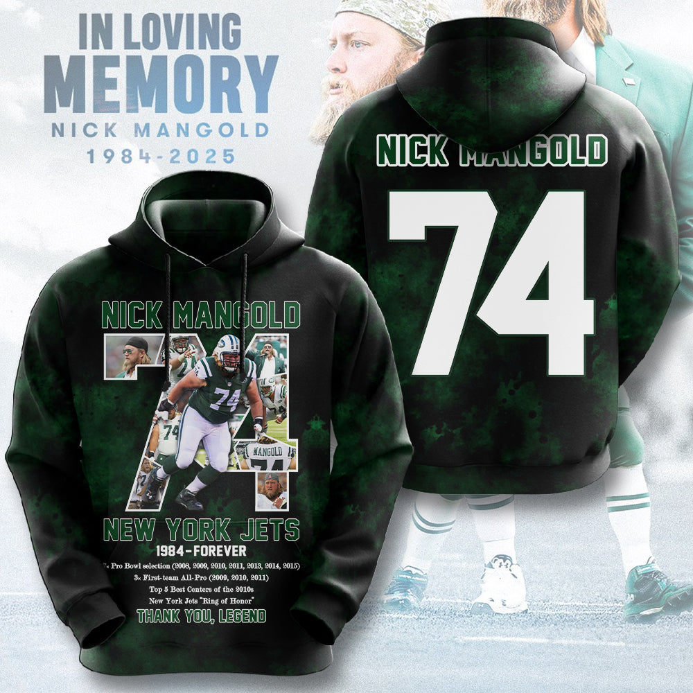 Nick Mangold x New York Jets 3D Apparel