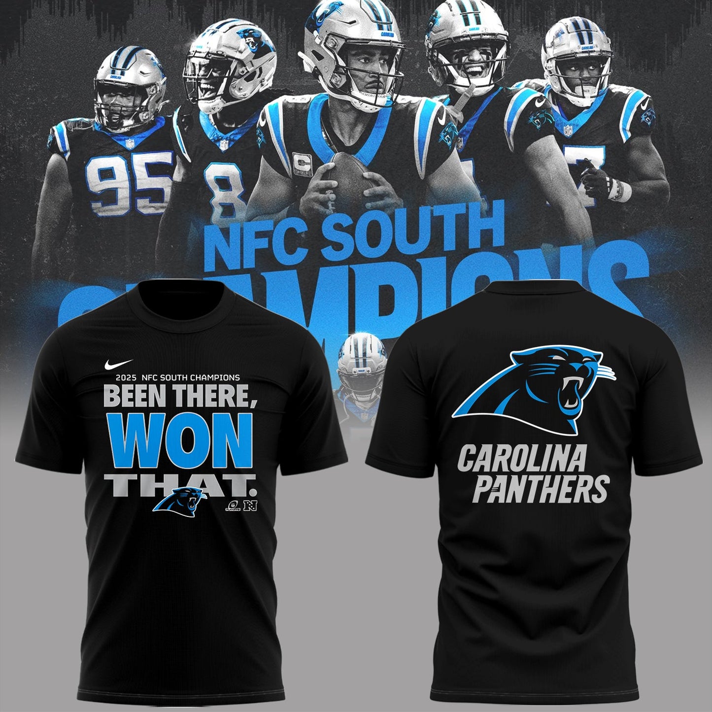 Carolina Panthers 2025 NFC South Division Champions Limited Edition Combo