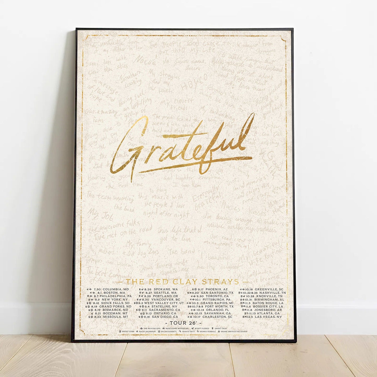 Limited Edition The Grateful Tour Poster